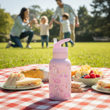 Viners Believe 350ml Childrens Flip Straw Water Bottle