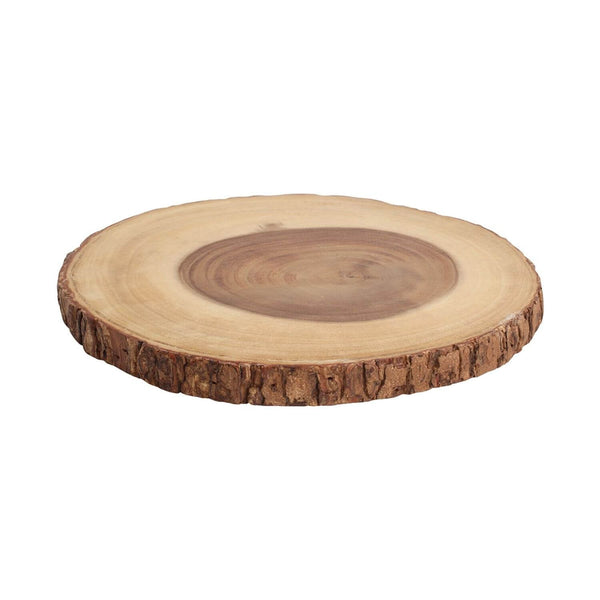 T&G Woodware Bark Rustic Acacia Round Board