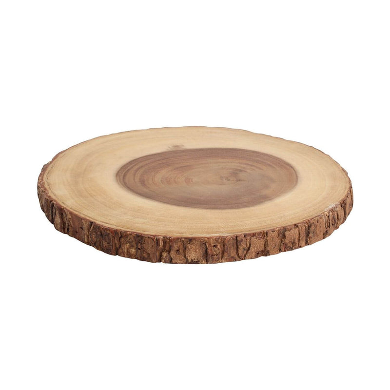 T&G Woodware Bark Rustic Acacia Round Board