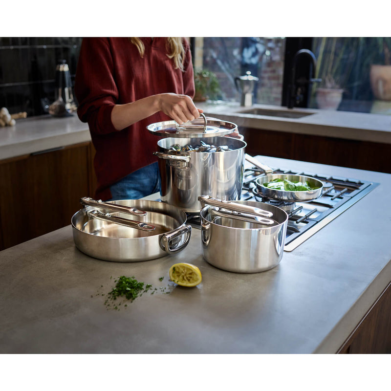 Joseph Joseph Space 6-Piece Folding Handle Cookware Set - Stainless Steel