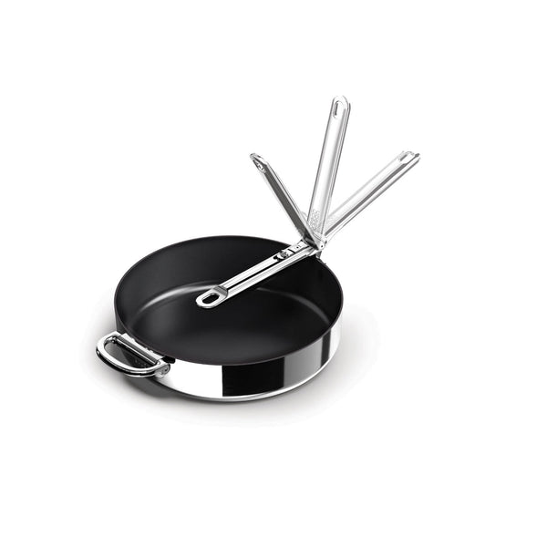 Joseph Joseph Space Non-Stick 28cm Folding Handle Frying Pan - Stainless Steel