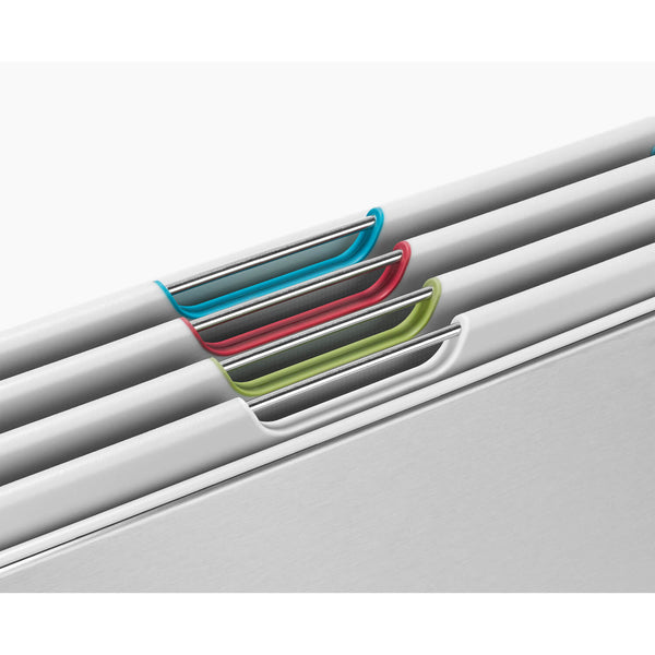 Joseph Joseph 4-Piece Stainless Steel Folio™ Chopping Board Set - Stone