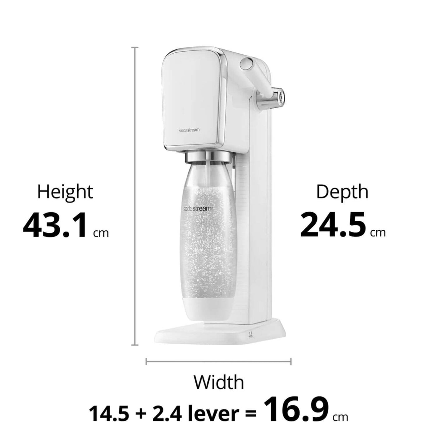 Buy SodaStream | Art Sparkling Water Maker Starter Kit - White