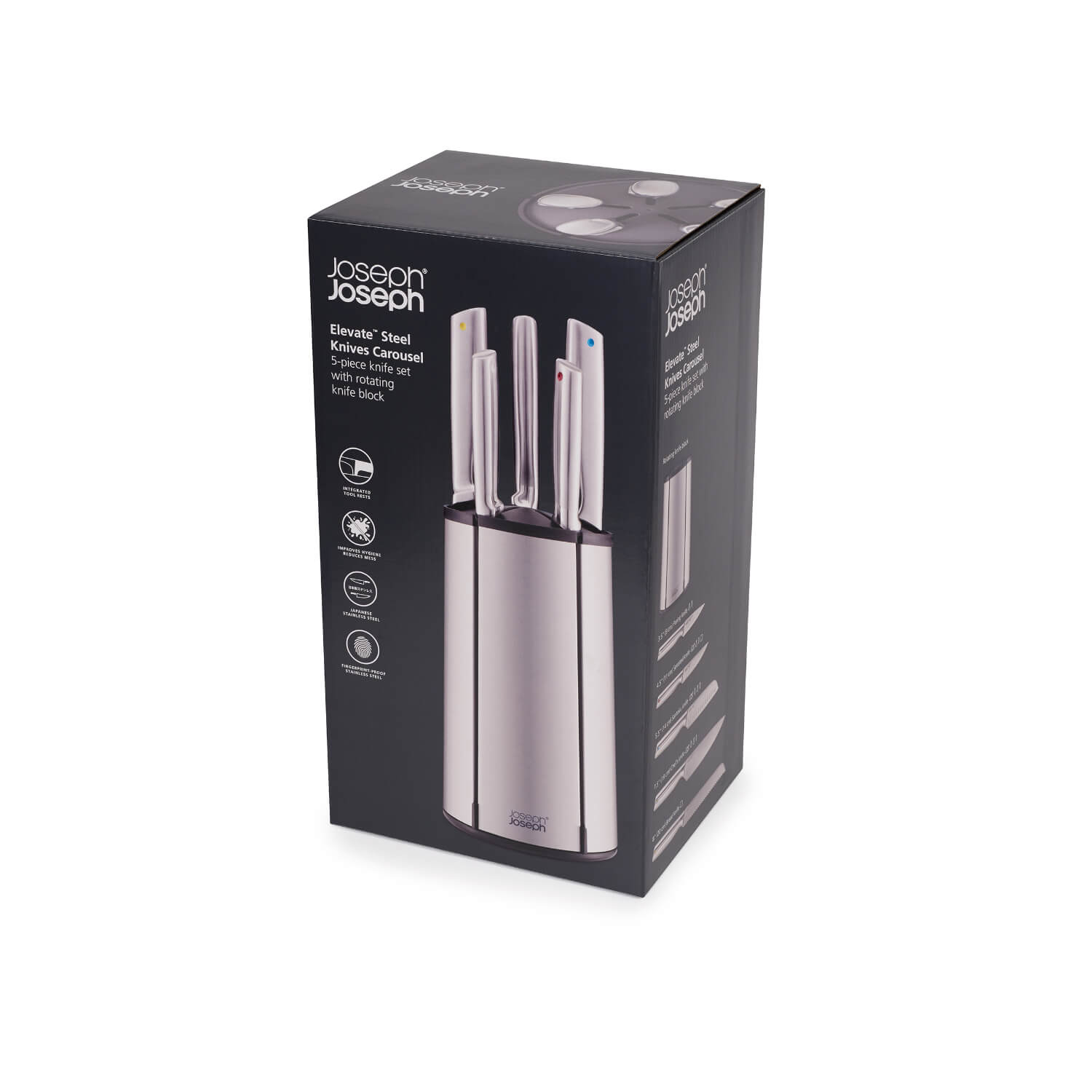 Buy Joseph Joseph Elevate Steel Knives Carousel 5Piece Set Potters