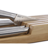 Joseph Joseph Elevate Steel 5-Piece Knife Set with Bamboo In-Drawer Tray