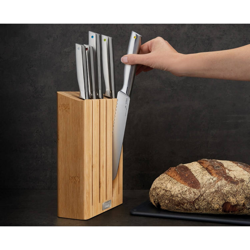 Joseph Joseph Elevate Steel 5-Piece Knife Set with Bamboo Block