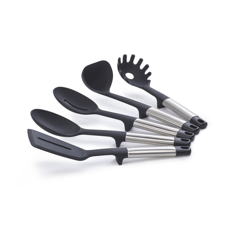 Joseph Joseph Elevate Stainless Steel & Silicone Utensil 5-Piece Carousel Set