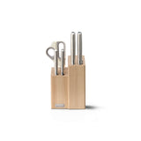 Joseph Joseph Elevate Fusion 5-Piece Knife & Scissor Set with Beechwood Block