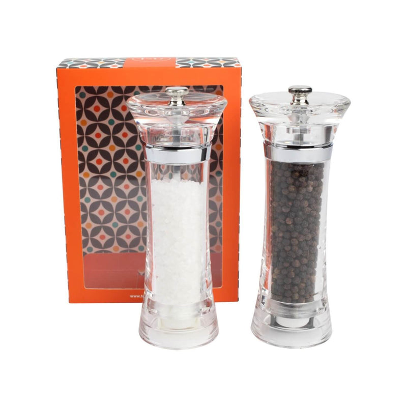 T&G Acrylic Clear Toronto Tower Salt & Pepper Mill Set