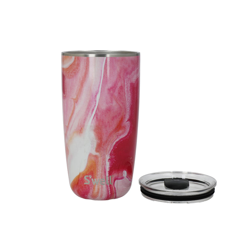 S'well 530ml Travel Tumbler with Lid - Rose Agate