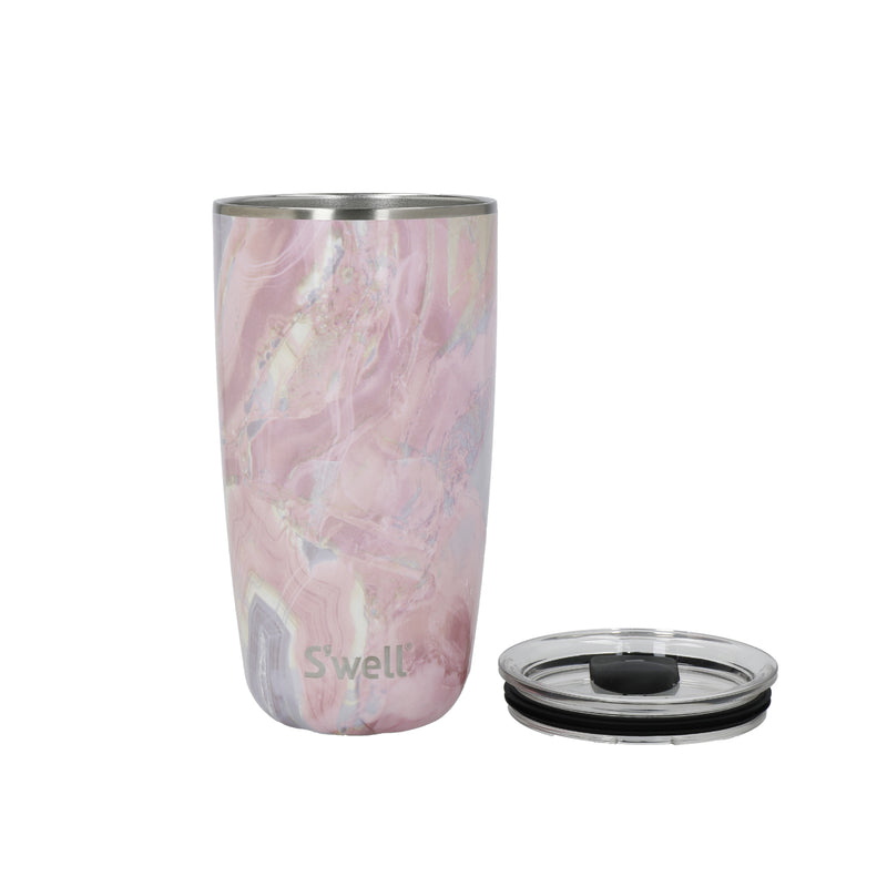 S'well 530ml Travel Tumbler with Lid - Geode Rose