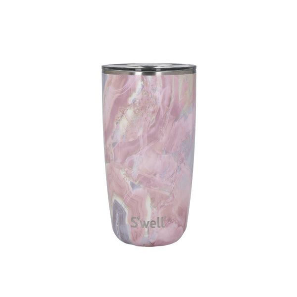 S'well 530ml Travel Tumbler with Lid - Geode Rose