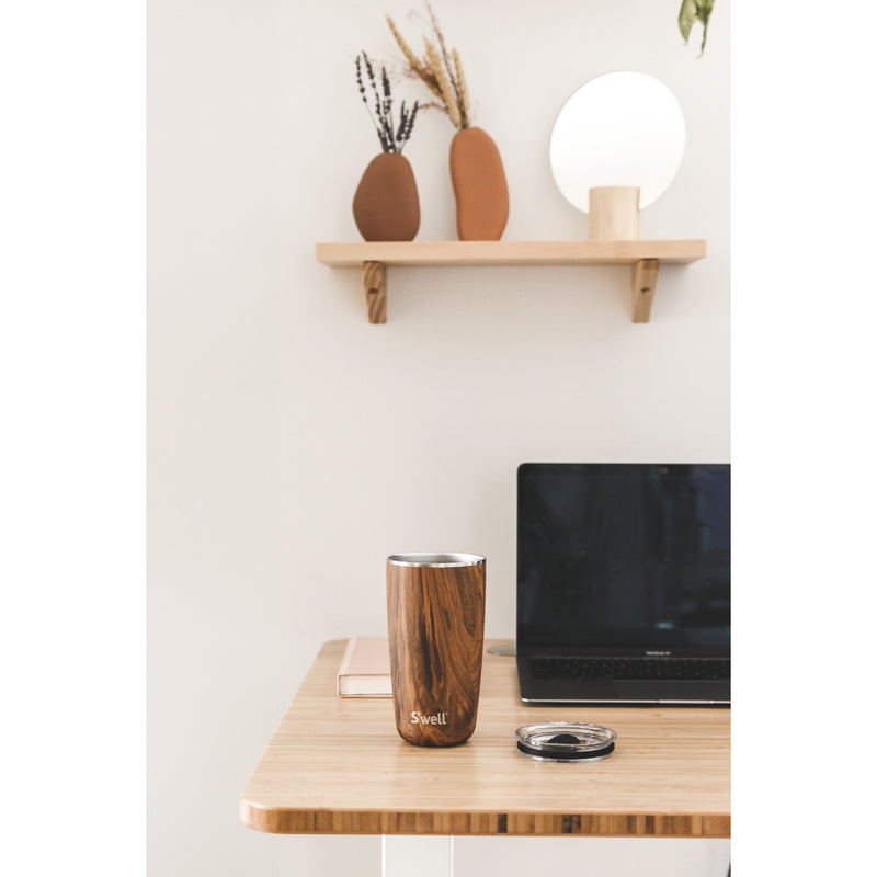 S'well 530ml Travel Tumbler with Lid - Teakwood