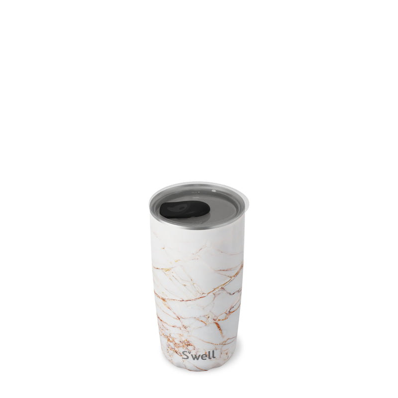 S'well 530ml Travel Tumbler with Lid - Calacatta Gold