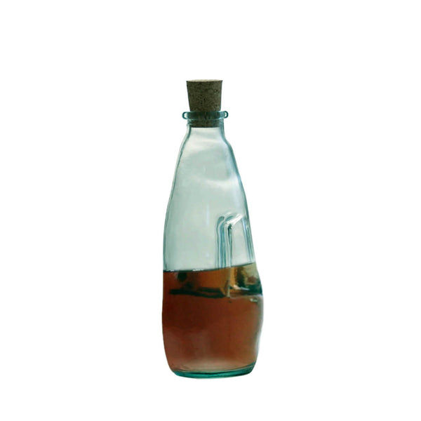T&G Green House Recycled 300ml Oil/Vinegar Bottle with Cork Stopper