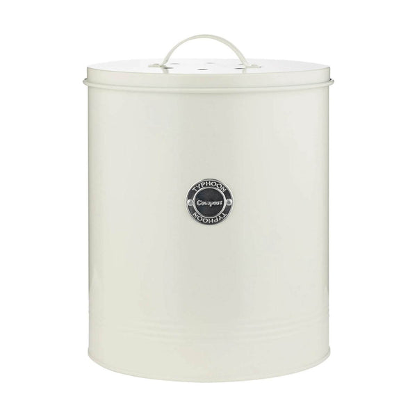 Typhoon Living Large 5-Litre Compost Caddy - Cream