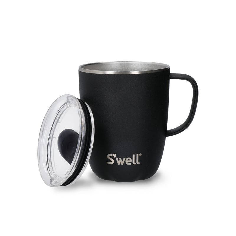 S'well 350ml Travel Mug with Handle - Onyx