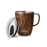 S'well 350ml Travel Mug with Handle - Teakwood