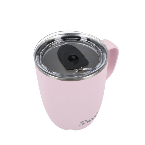 S'well 350ml Travel Mug with Handle - Pink Topaz