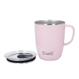 S'well 350ml Travel Mug with Handle - Pink Topaz