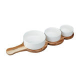 Denby James Martin 4-Piece Paddle Serving Set With Bowls