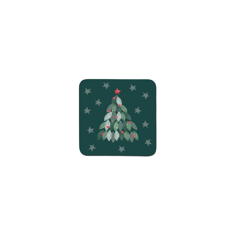 Denby Christmas Evergreen Coasters - Set of 6