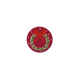 Denby Christmas Joy Wreath Round Coasters - Set Of 6