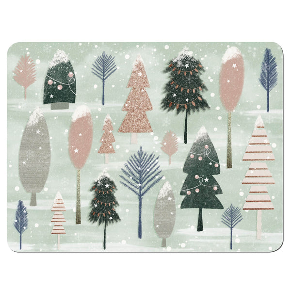 Denby Christmas Forest Sage Set of 6 Placemats