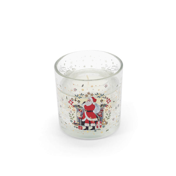 Tipperary LED Candle Jar - Christmas Santa