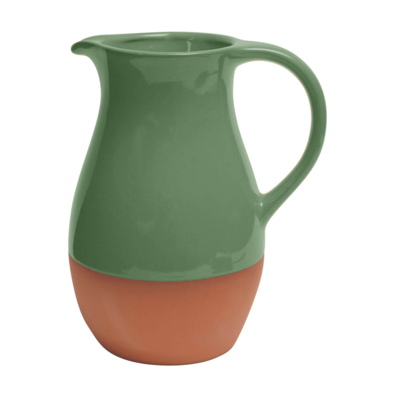 Dexam Sintra Glazed 3L Terracotta Jug - Green