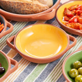 Dexam Sintra Small Glazed Terracotta Tapas Dish - Ochre