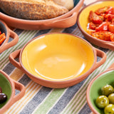 Dexam Sintra Large Glazed Terracotta Tapas Dish - Ochre