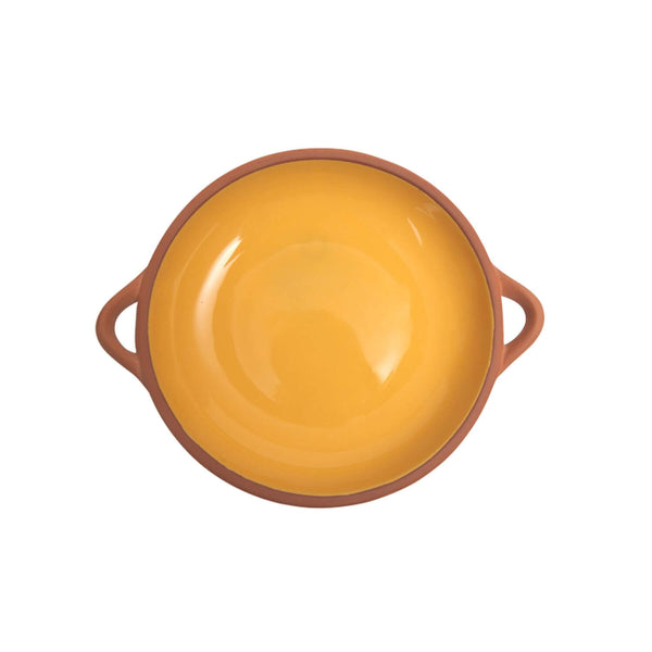 Dexam Sintra Large Glazed Terracotta Tapas Dish - Ochre