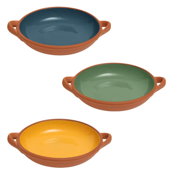 Dexam Sintra Large Glazed Terracotta Tapas Dish - Green