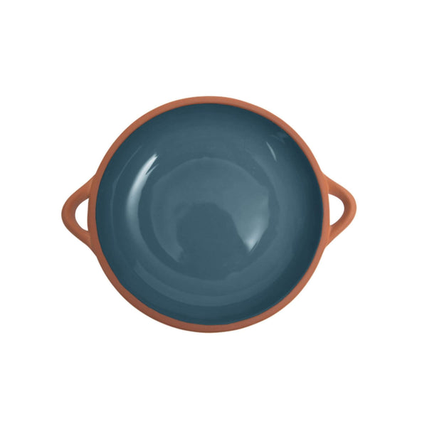 Dexam Sintra Large Glazed Terracotta Tapas Dish - Ink Blue