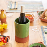 Dexam Sintra Glazed Terracotta Wine Cooler - Green