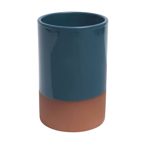 Dexam Sintra Glazed Terracotta Wine Cooler - Ink Blue