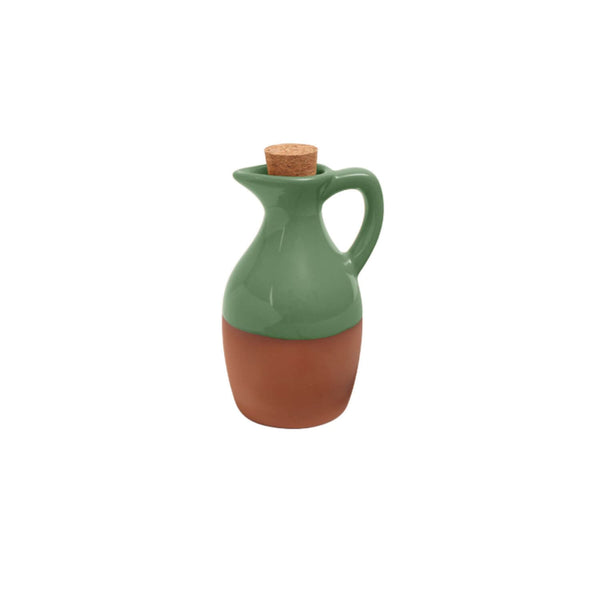 Dexam Sintra Glazed Terracotta 150ml Oil Drizzler - Green