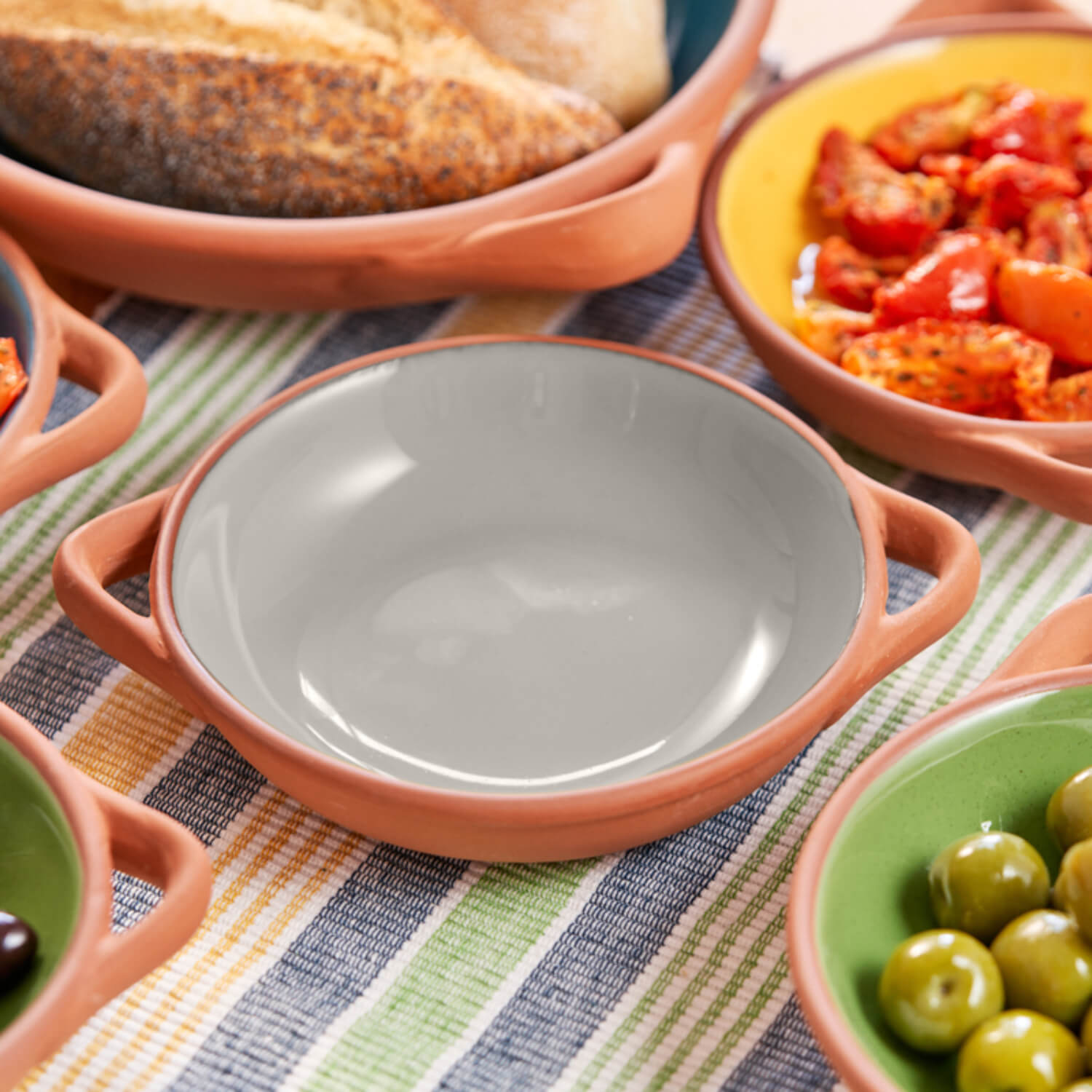 Dexam Sintra - Raffreddatore Per Vino In Terracotta Smaltata A Mano, Colore Pietra, Mantiene Fresco 2-3 Ore, Ideale Per Centrotavola