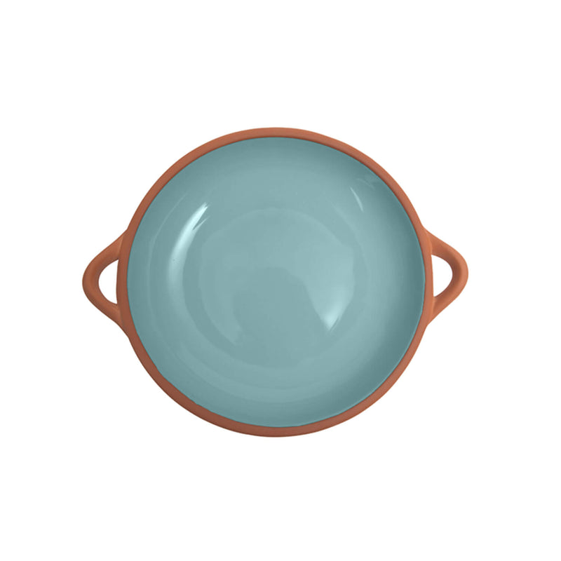 Dexam Sintra Large Glazed Terracotta Tapas Dish - Duck Egg