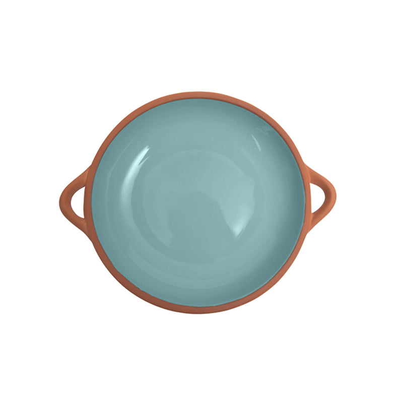 Fagioliera in Terracotta Smaltata con coperchio 30xh23 cm - lt 10,5 Fagioliera in Terracotta Smaltata con coperchio 30xh23 cm - lt 10,5