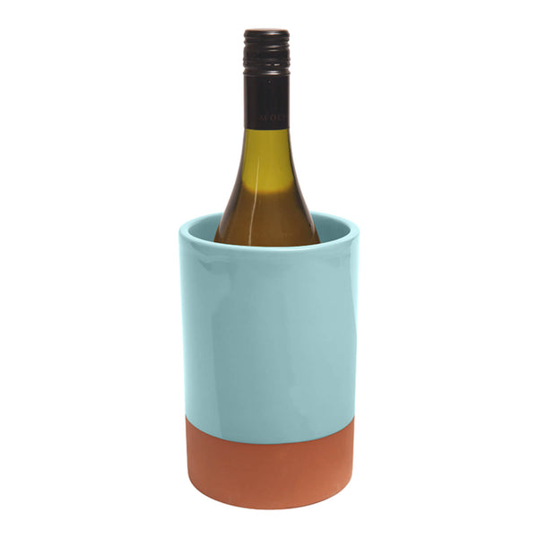 Dexam Sintra Glazed Terracotta Wine Cooler - Duck Egg