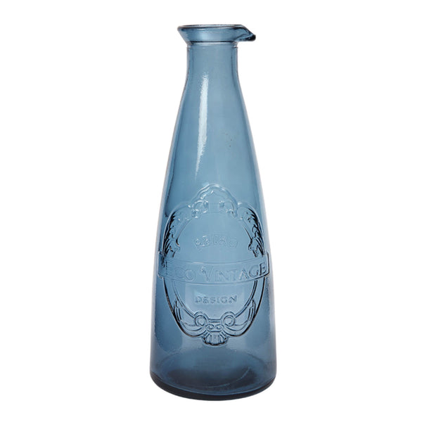 Dexam Sintra 100% Recycled Glass 1 Litre Carafe - Ink Blue