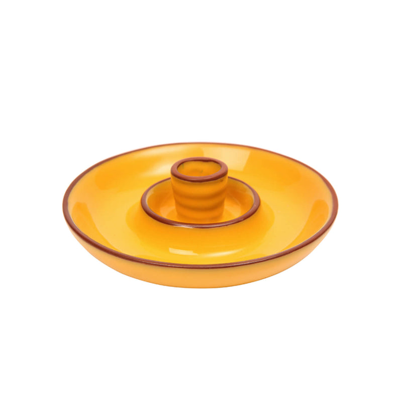 Dexam Sintra Glazed Terracotta Olive Dish - Ochre