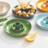 Dexam Sintra Glazed Terracotta Olive Dish - Green