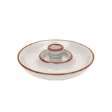 Dexam Sintra Glazed Terracotta Olive Dish - Stone