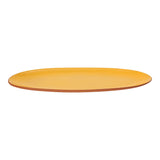 Dexam Sintra Glazed Terracotta 47.5cm x 20.5cm Oval Serving Platter - Ochre
