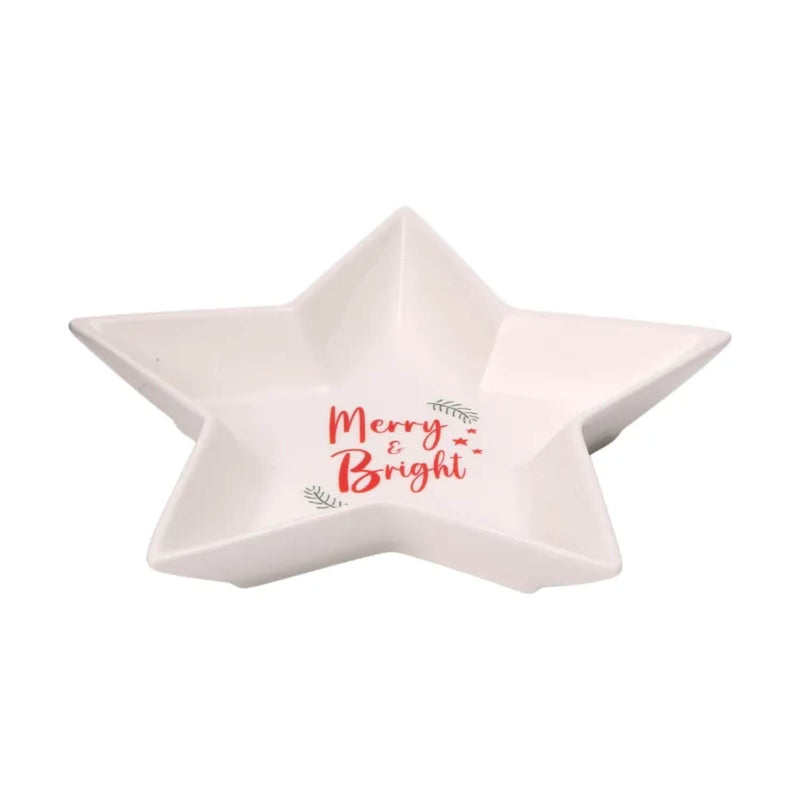Dexam Small Ceramic Star Dish - Baubles