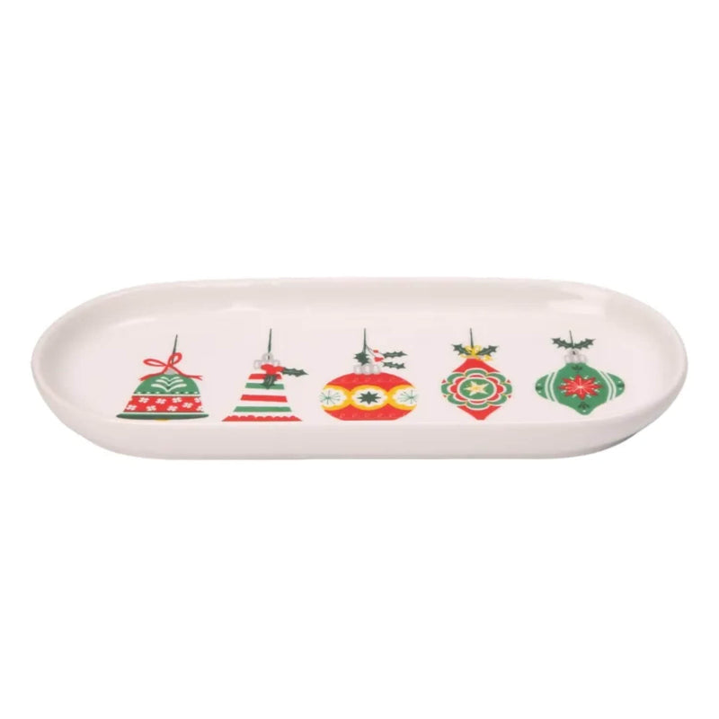 Dexam Ceramic Oval Plate - Baubles