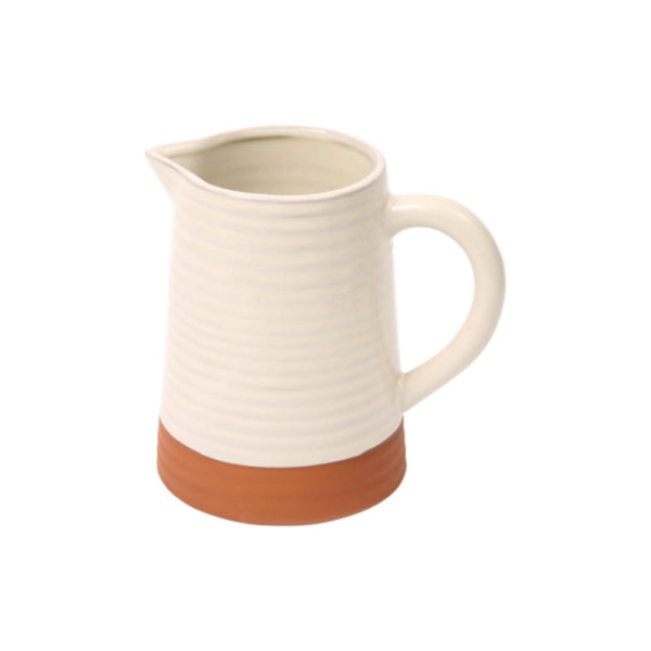 Porto Terracotta 1 Litre Ribbed Jug - Stone